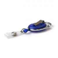 Carabiner Translucent Badge/Card Reel with Belt Clip and Reinforced Strap Clip - Various Colours - Pack of 50