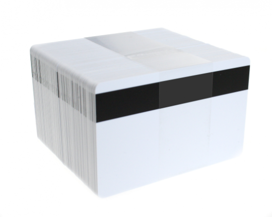 Blank White PVC Card + Magnetic Stripe